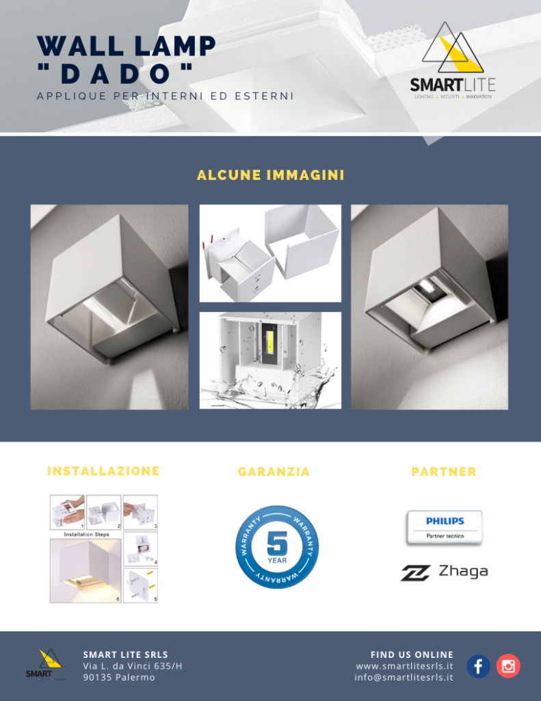 Applique per interni ed esterni