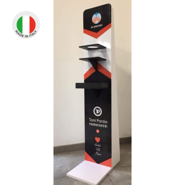 Porta dispenser per gel igienizzante