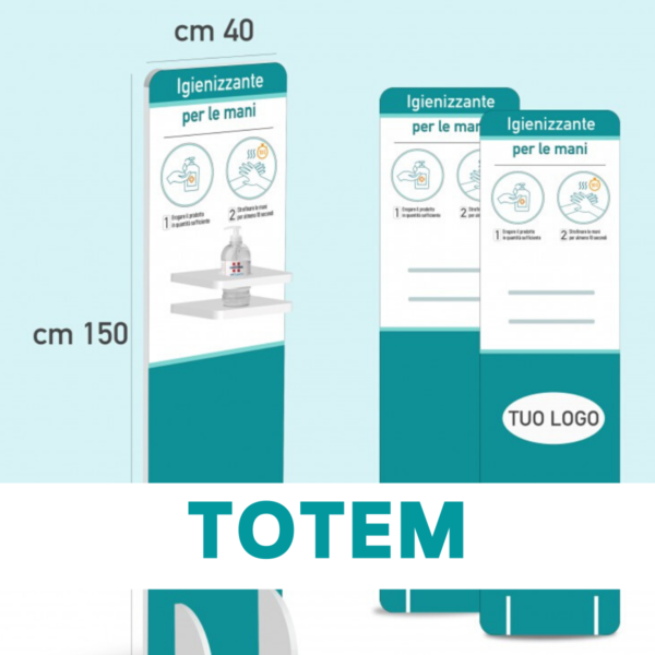 Disegno Tecnico Totem per Gel Igienizzante