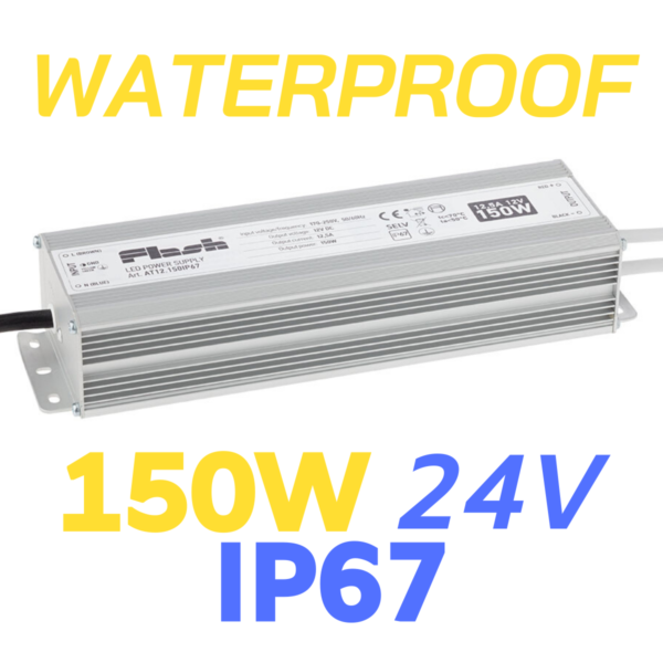 ALIMENTATORE STRIP LED WATERPROOF 150W 24V