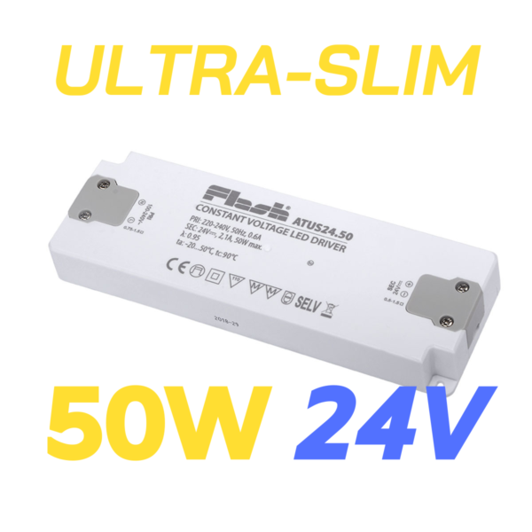 ALIMENTATORE STRIP LED ULTRA SLIM 50W 24V