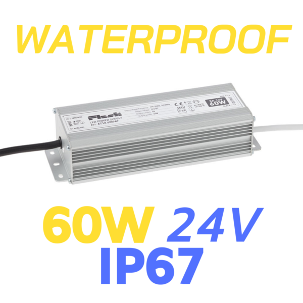 ALIMENTATORE STRIP LED WATERPROOF 60W 24V